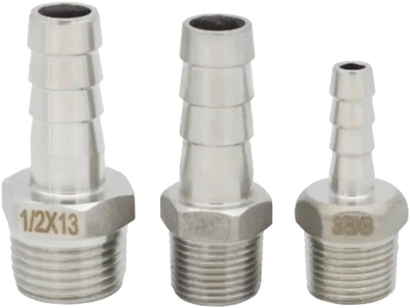 確認 1pc 304 Stainless Steel 10mm Hose Tail to 3/8